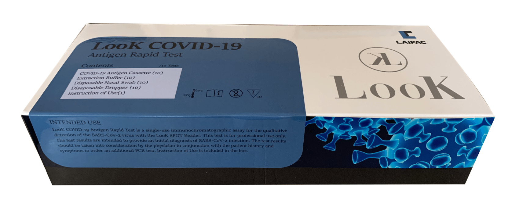 LooK SPOT Antigen Rapid Test Kit Package