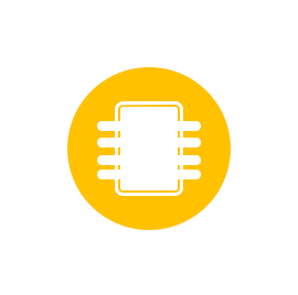 Laipac Quadcore Processor Icon Yellow